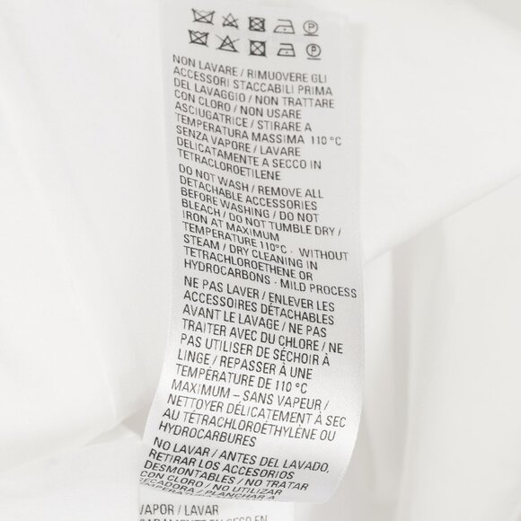 Balenciaga White Oversized Cotton Poplin Raw-Cut Shirt - Picture 10 of 13